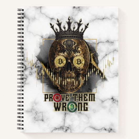 Crypto Motivation | Bitcoin | Prove them wrong Notitieboek (Voorkant)
