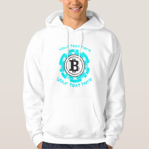 crypto munt bewerkbare quote hoodie