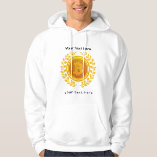 crypto munt bewerkbare quote hoodie