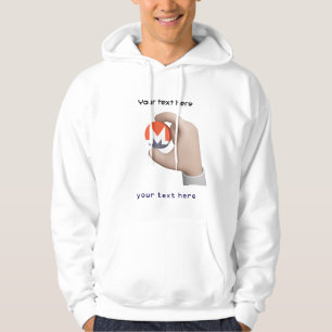 crypto munt bewerkbare quote hoodie