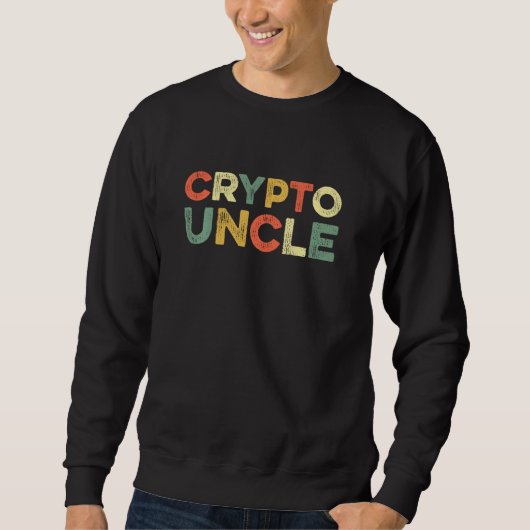 Crypto oom Nft Funny Uncles Day Cryptocurrency B Trui (Voorkant)