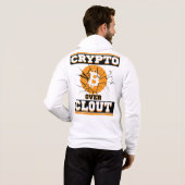 Crypto Over Clout™ gebouwd voor de Blockchain Grin Hoodie (Achterkant volledig)