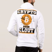 Crypto Over Clout™ gebouwd voor de Blockchain Grin Hoodie (Achterkant)