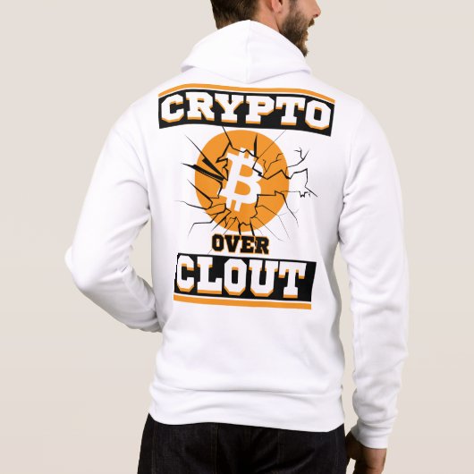 Crypto Over Clout™ gebouwd voor de Blockchain Grin Hoodie (Achterkant)