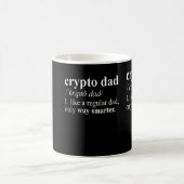 Crypto papa als een gewone papa cryptocurrency fat koffiemok (Center)