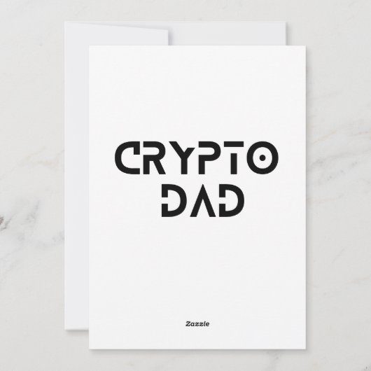 Crypto Papa Definitie Bitcoin HODL Vaderdag Feestdagenkaart (Achterkant)