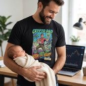 Crypto Papa HODL De Baby Vaderdag Shirt