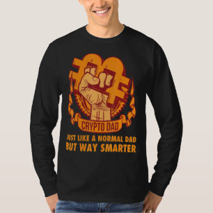 Crypto papa net als een normale pa Cryptocurrency  T-shirt