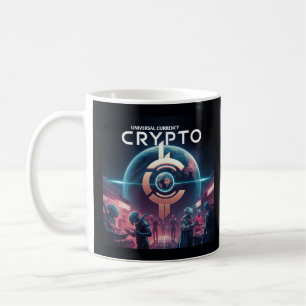 Crypto Planet Black Koffiemok