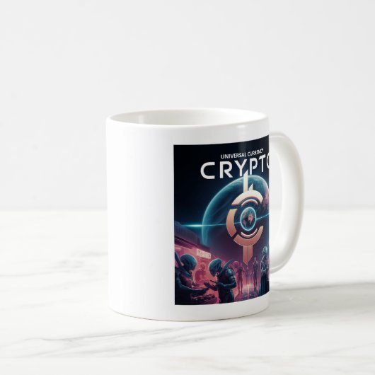 Crypto Planet Koffiemok (Voorkant rechts)