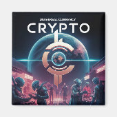 Crypto Planet Magneet (Voorkant)