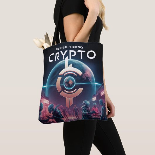 Crypto Planet Tote Bag (Dichtbij)