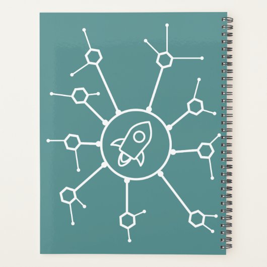 Crypto Planner Aqua Green en White Planner (Achterkant)