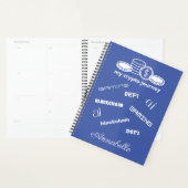 Crypto Planner Blauw en Wit (Display)