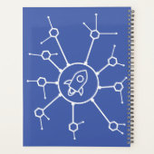 Crypto Planner Blauw en Wit (Achterkant)