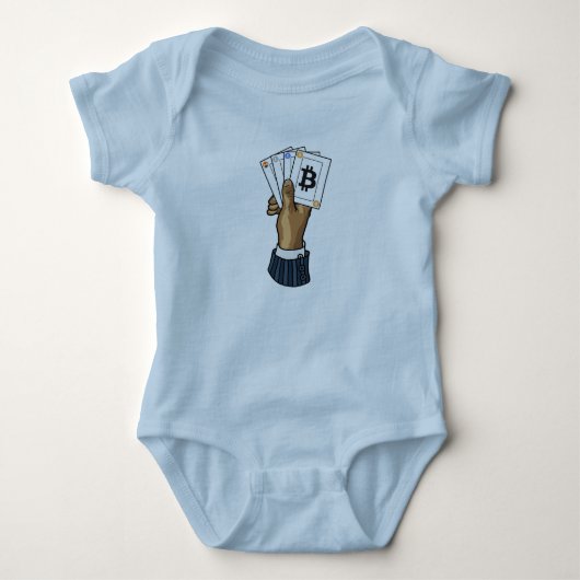 Crypto Poker Hand Romper (Voorkant)