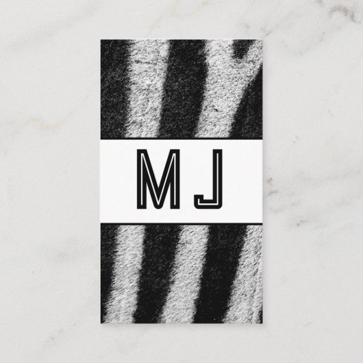 Crypto Portemonnee Zebra Recovery Seed Phrase 12 Visitekaartje (Achterkant)