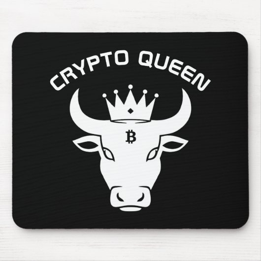 Crypto Queen gepersonaliseerd Muismat (Voorkant)