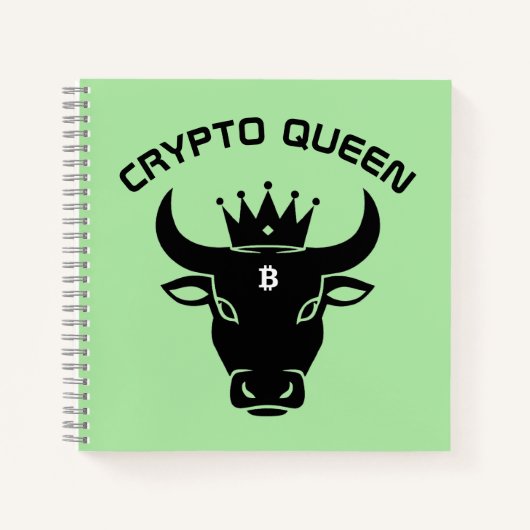 Crypto Queen gepersonaliseerd Notitieboek (Voorkant)