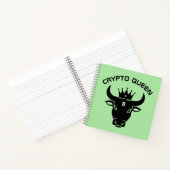 Crypto Queen gepersonaliseerd Notitieboek (Binnen)