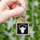 Crypto Queen gepersonaliseerd zwart Sleutelhanger (Hand)
