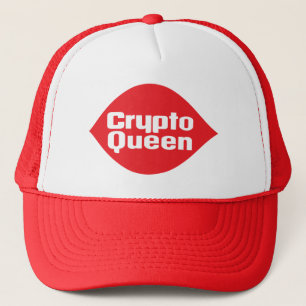 Crypto Queen Parody Afbeelding T-Shirt Trucker Hat Trucker Pet