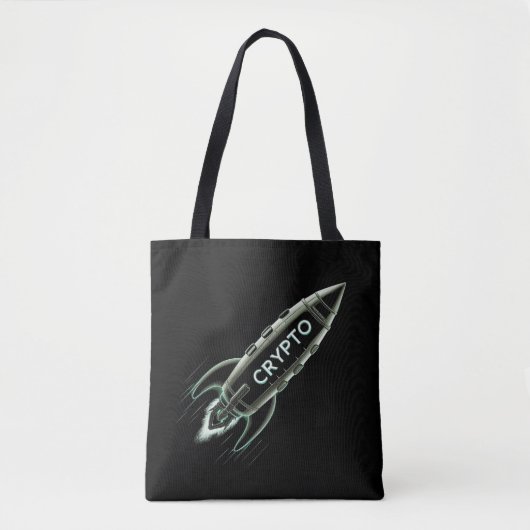 Crypto-raket Tote Bag (Voorkant)