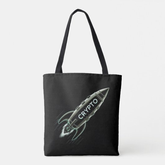 Crypto-raket Tote Bag (Achterkant)