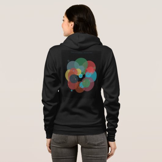 Crypto Rebel Hoodie - Hacker & Blockchain Geometri (Achterkant volledig)