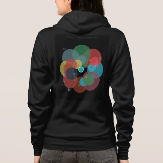 Crypto Rebel Hoodie - Hacker & Blockchain Geometri (Achterkant)