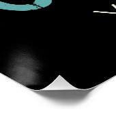 Crypto Retro belettering ontwerp voor cryptogeld Perfect Poster (Hoek)