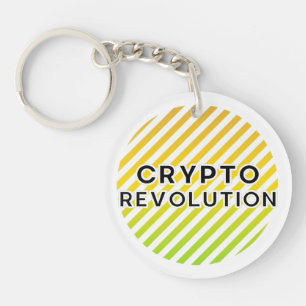 Crypto Revolution Cryptocurrency Fan Sleutelhanger