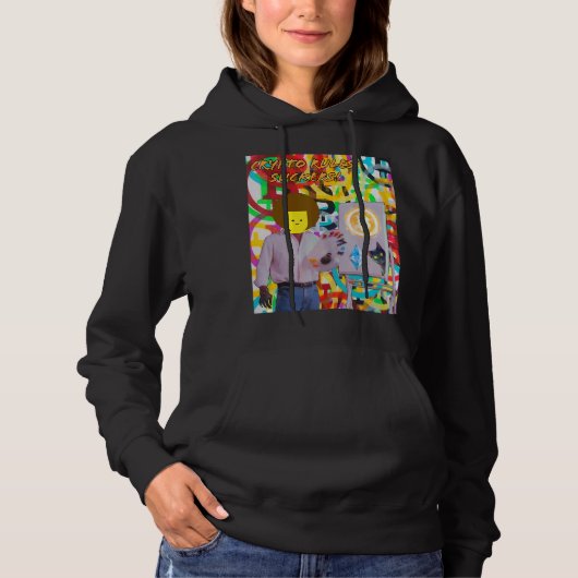 Crypto Rules Suckers Bitcoin Ethereum Cat Painting Hoodie (Voorkant)