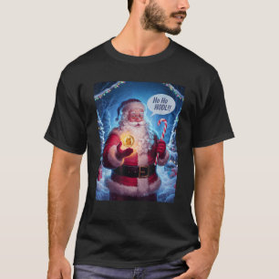 Crypto Sinterklaas HODL Meme Coin Dogecoin Kerstmi T-shirt
