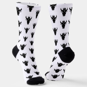 Crypto Stier Wit Sokken