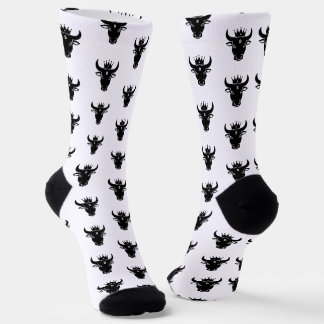 Crypto Stier Wit Sokken
