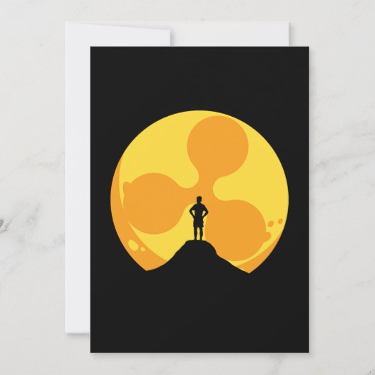 Crypto Sun Ripple XRP Cryptocurrency Money Gift Kaart (Voorkant)