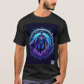 Crypto Super Hero T-Shirt Blauw Paarse (Voorkant)