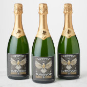 Crypto Survivor Sparkling Wijnetiket (Flessen)