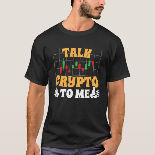 Crypto Trader Cryptocurrency Blockchain Hodl Candl T-shirt (Voorkant)