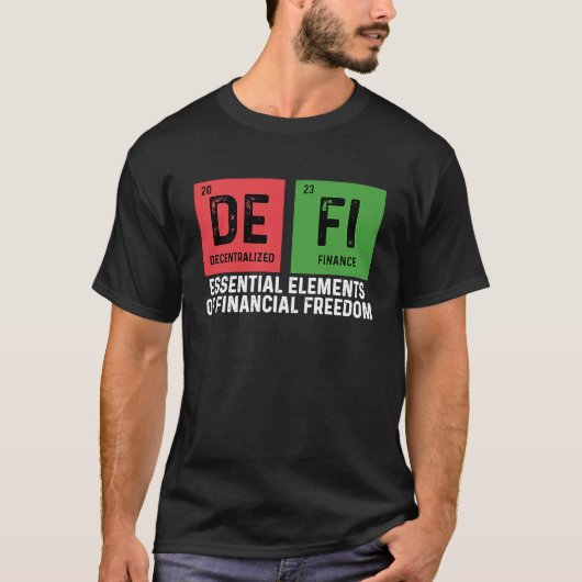 Crypto Trader Cryptocurrency gedecentraliseerde fi T-shirt (Voorkant)