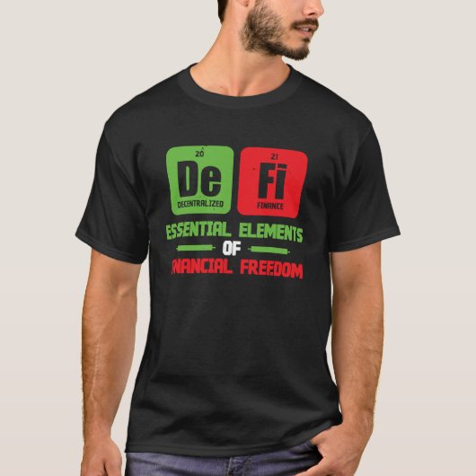 Crypto Trader Cryptocurrency gedecentraliseerde fi T-shirt (Voorkant)