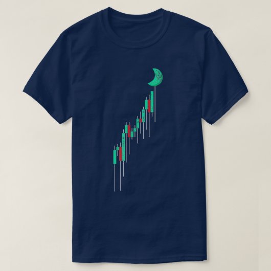 Crypto Trading Hodl  stock Chart to the Moo T-shirt (Design voorkant)