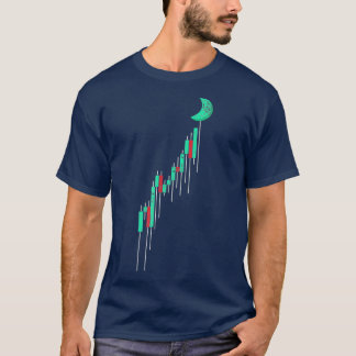 Crypto Trading Hodl stock Chart to the Moo T-shirt