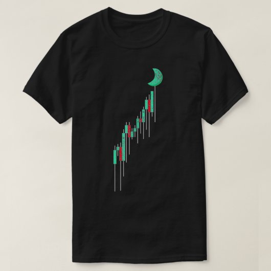 Crypto Trading Hodl  stock Chart to the Moo T-shirt (Design voorkant)
