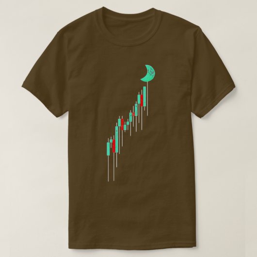 Crypto Trading Hodl stock Chart to the Moo T-shirt (Design voorkant)
