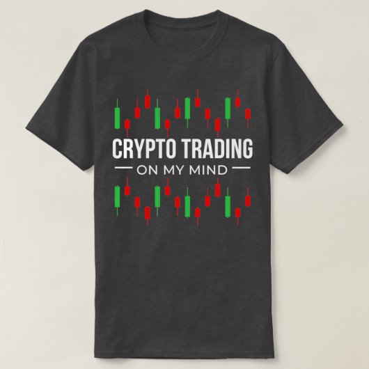 crypto trading in mijn hoofd t-shirt (Design voorkant)