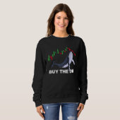 Crypto Trading koopt de DIP stock Chart Whale Inve Trui (Voorkant volledig)