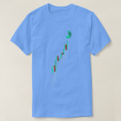 Crypto Trading stock Chart to the Moon Pul T-shirt (Design voorkant)