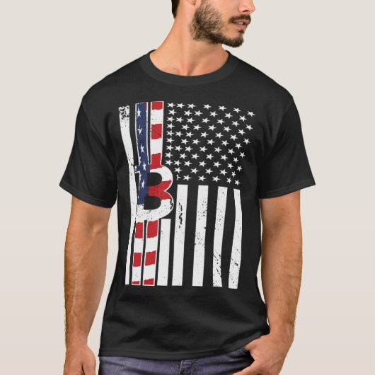 Crypto USA Vlag Bitcoin Cryptocurrencies Crypto Tr T-shirt (Voorkant)